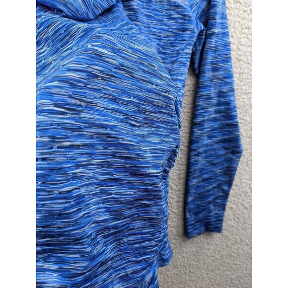 Athleta Women's Small Radiance Blue Space Dye Pullover Hoodie Style #103021 - Picture 12 of 13